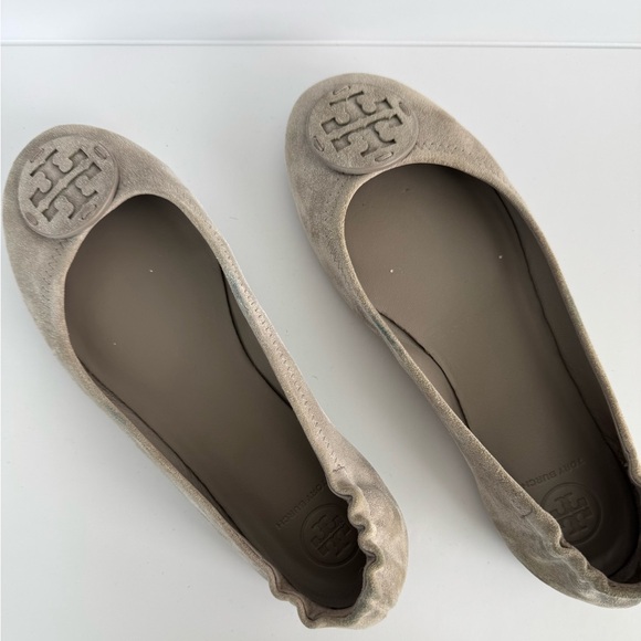 Tory Burch Minnie Travel Ballet Flats- suede - Picture 2 of 16